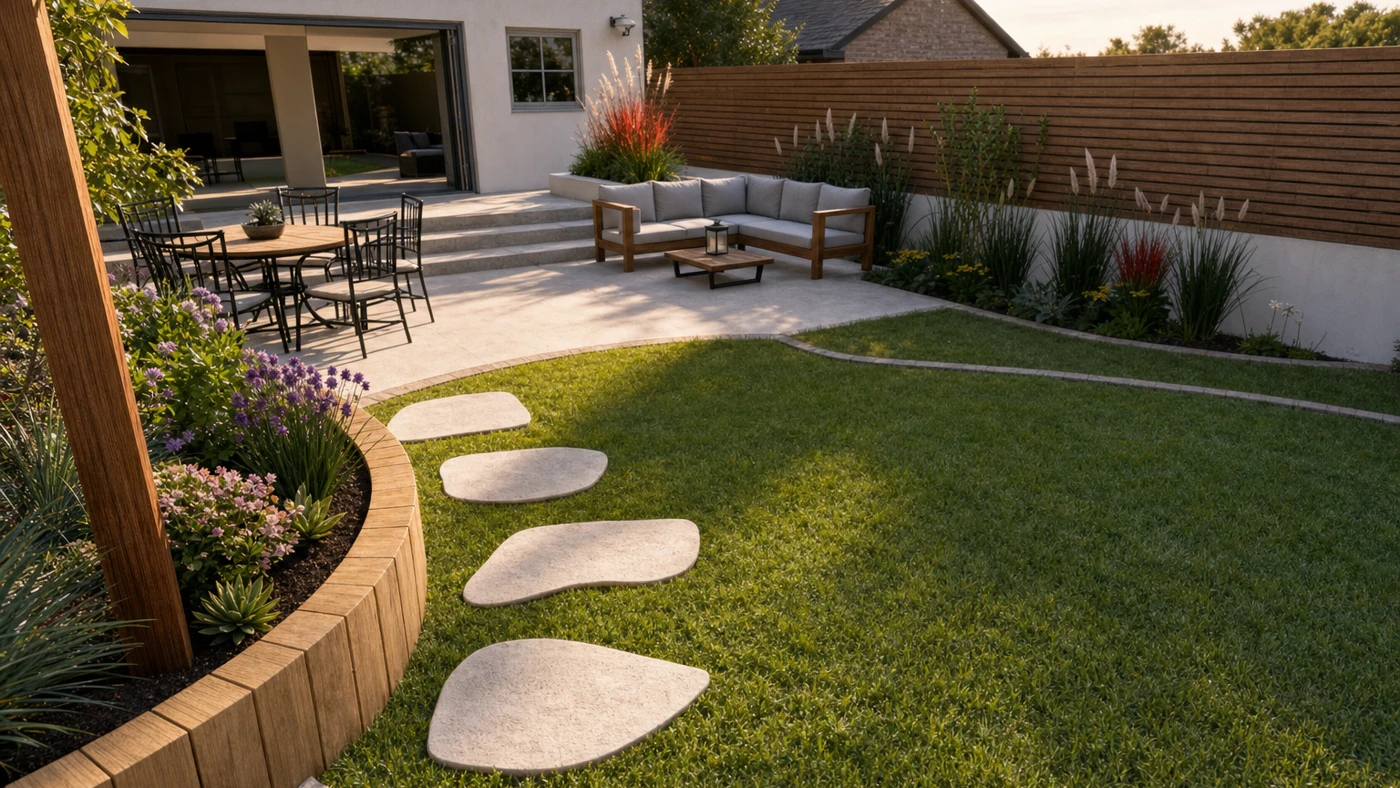 Delivered garden render